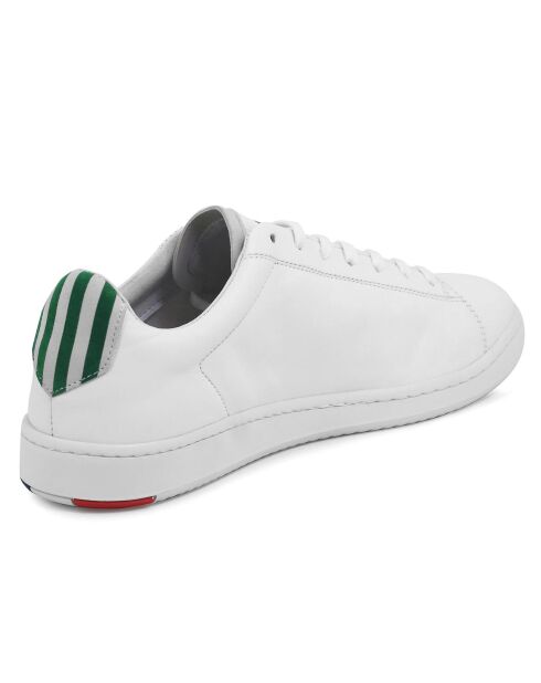 Sneakers en Cuir Blazon Sport Made in France blanc/vert